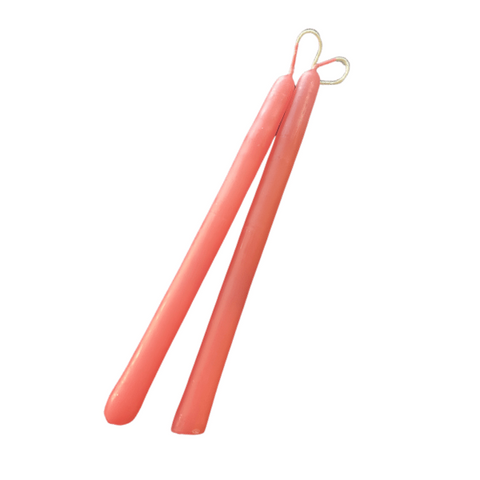 Candles Strung Pair Soft Pink