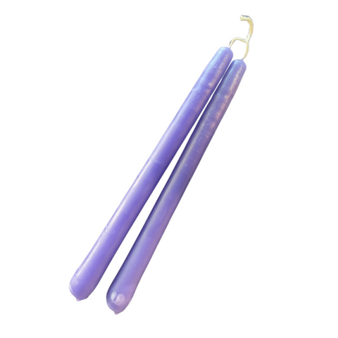 Candles Strung Pair Purple